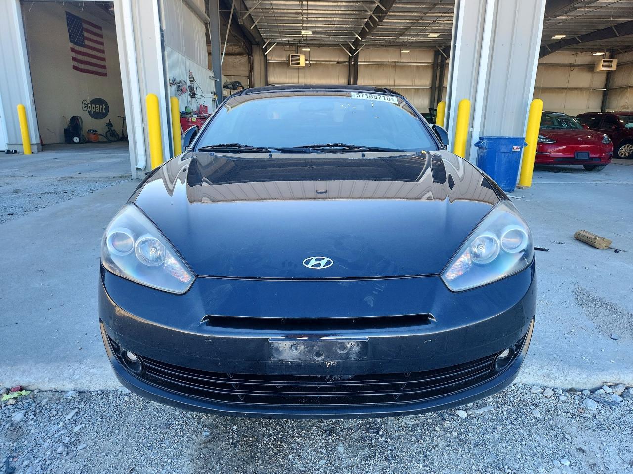 2007 Hyundai Tiburon Gs Черный vin: KMHHM66D47U249954