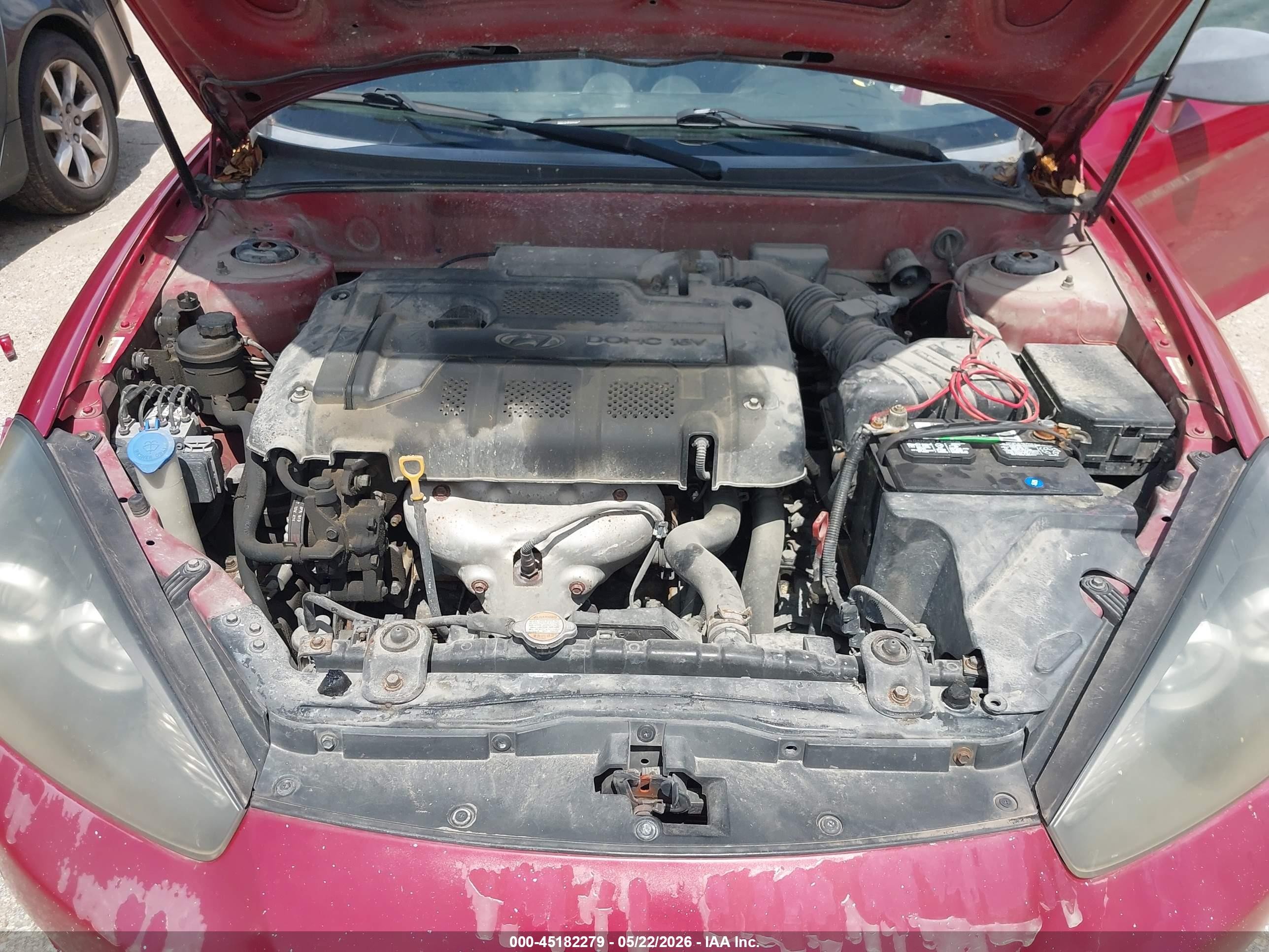 2008 Hyundai Tiburon Gs Red vin: KMHHM66D48U282910
