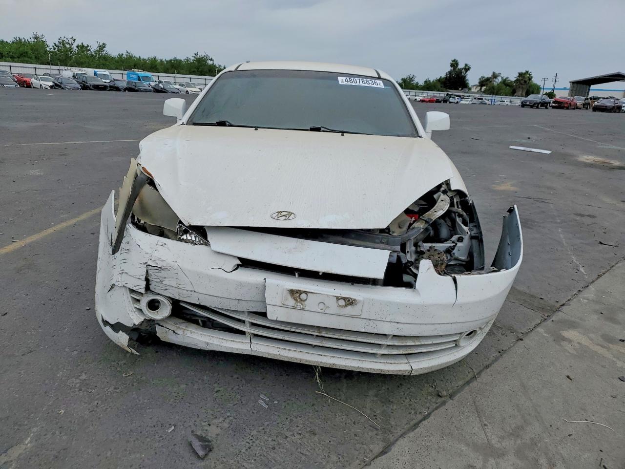 2007 Hyundai Tiburon White vin: KMHHM66D57U245198