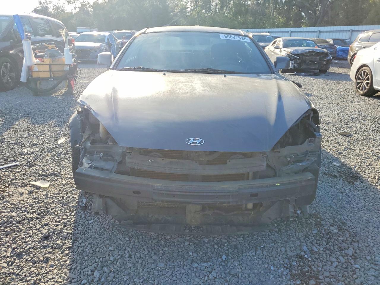 2007 Hyundai Tiburon Gs Gray vin: KMHHM66D57U258775