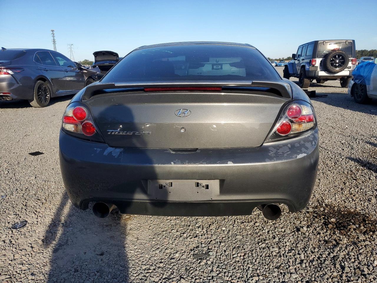 2007 Hyundai Tiburon Gs Gray vin: KMHHM66D57U258775