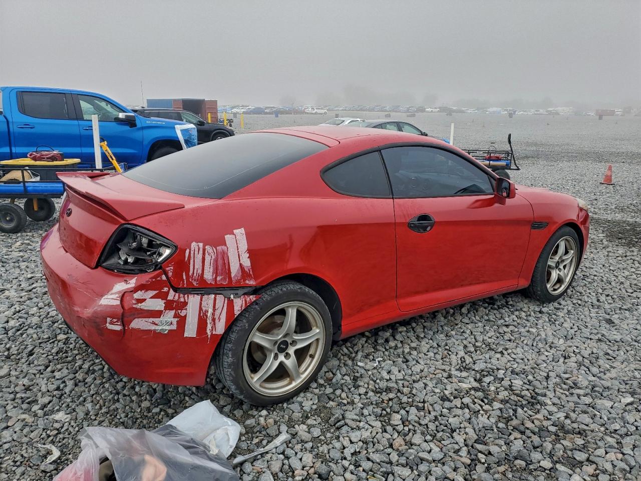 2007 Hyundai Tiburon Gs Red vin: KMHHM66D67U244707