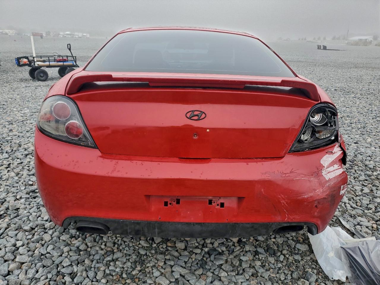 2007 Hyundai Tiburon Gs Red vin: KMHHM66D67U244707