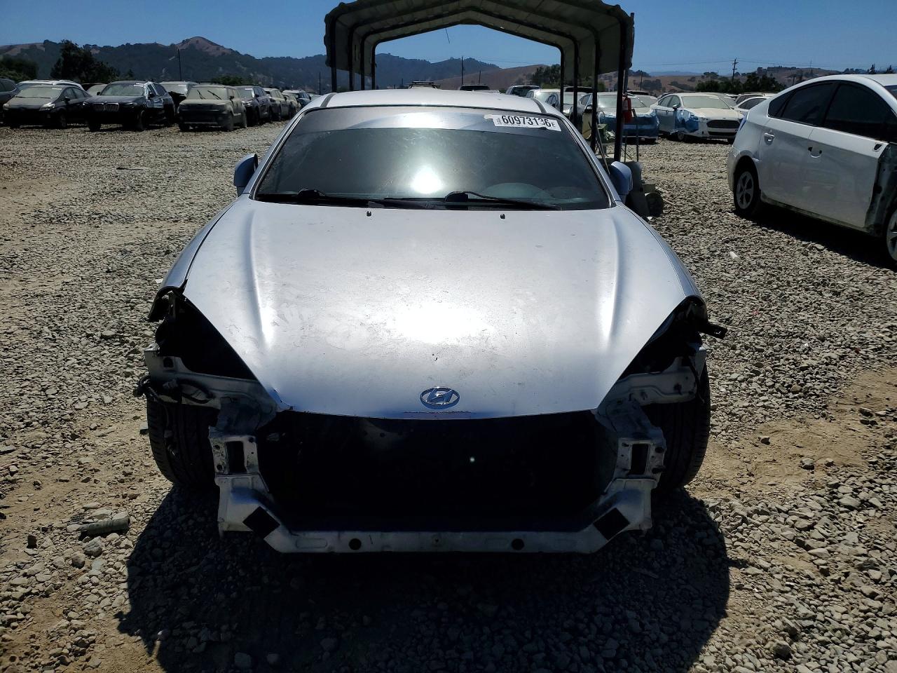 2008 Hyundai Tiburon Gs Silver vin: KMHHM66D68U275263