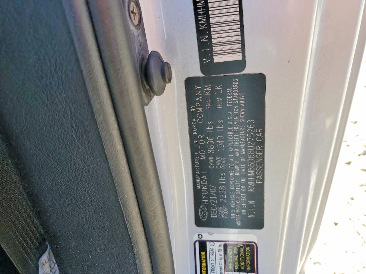 2008 Hyundai Tiburon Gs Silver vin: KMHHM66D68U275263