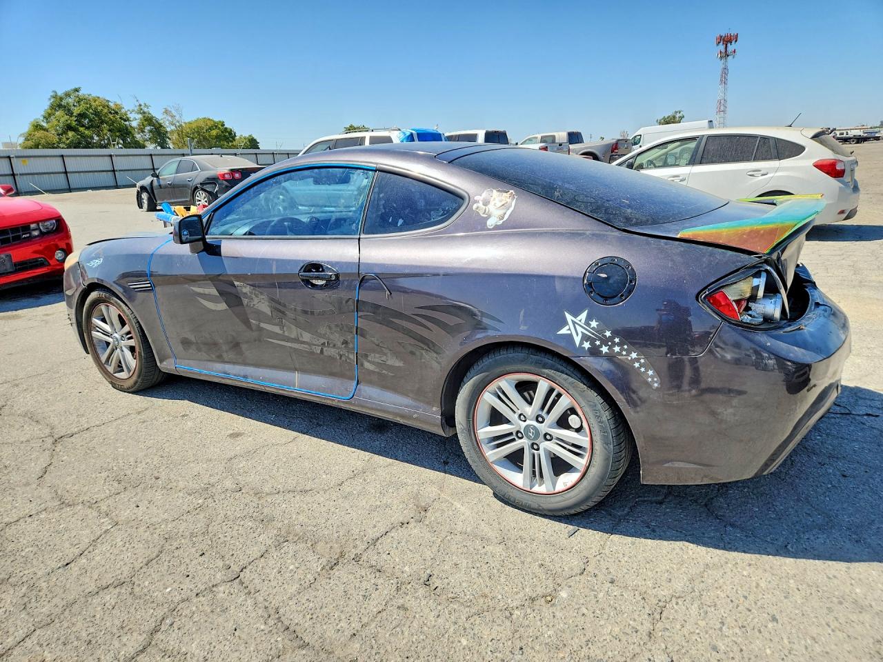 2008 Hyundai Tiburon Gs Black vin: KMHHM66D68U280544