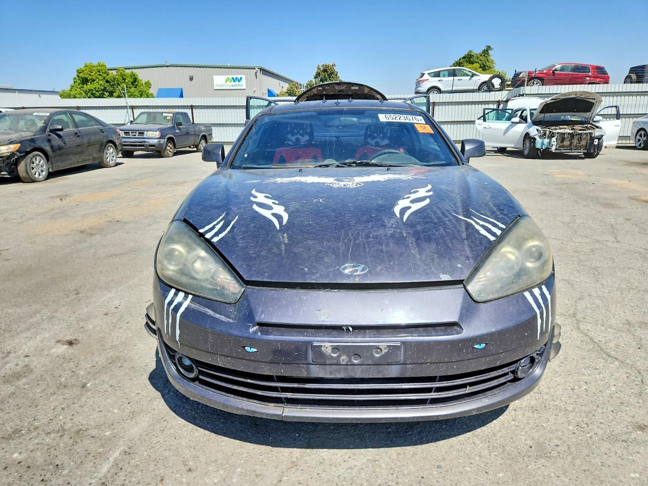 2008 Hyundai Tiburon Gs Black vin: KMHHM66D68U280544