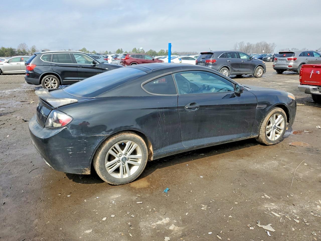 2007 Hyundai Tiburon Gs Black vin: KMHHM66D77U246952