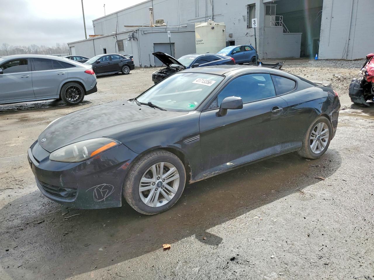 2007 Hyundai Tiburon Gs Black vin: KMHHM66D77U246952