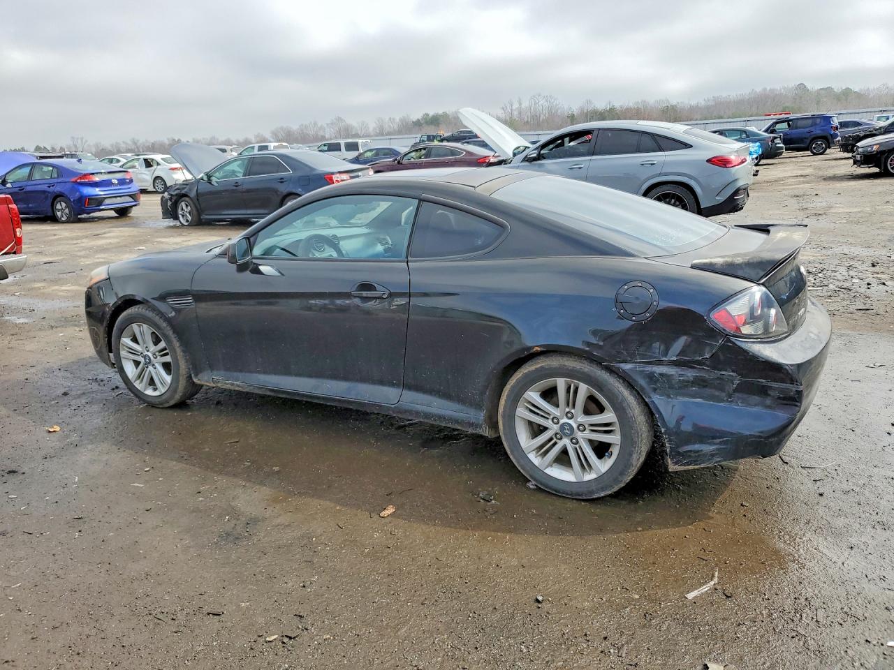 2007 Hyundai Tiburon Gs Black vin: KMHHM66D77U246952