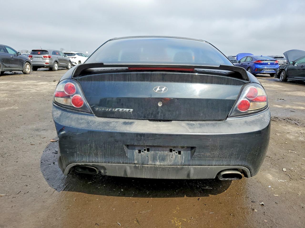 2007 Hyundai Tiburon Gs Black vin: KMHHM66D77U246952