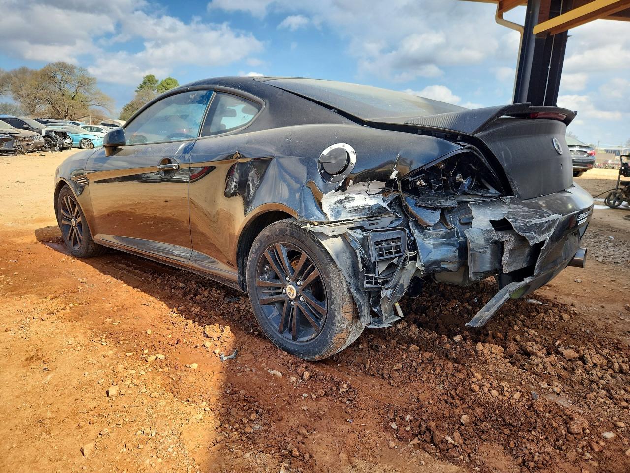 2007 Hyundai Tiburon Black vin: KMHHM66D87U246135