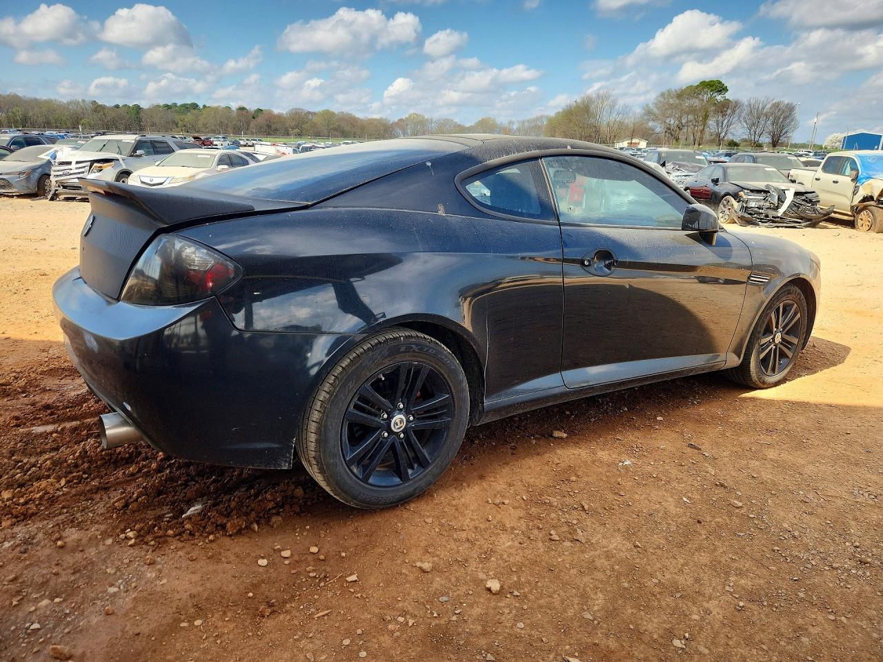 2007 Hyundai Tiburon Black vin: KMHHM66D87U246135