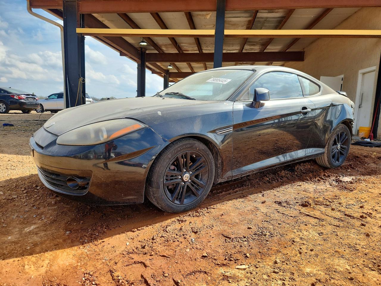 2007 Hyundai Tiburon Black vin: KMHHM66D87U246135