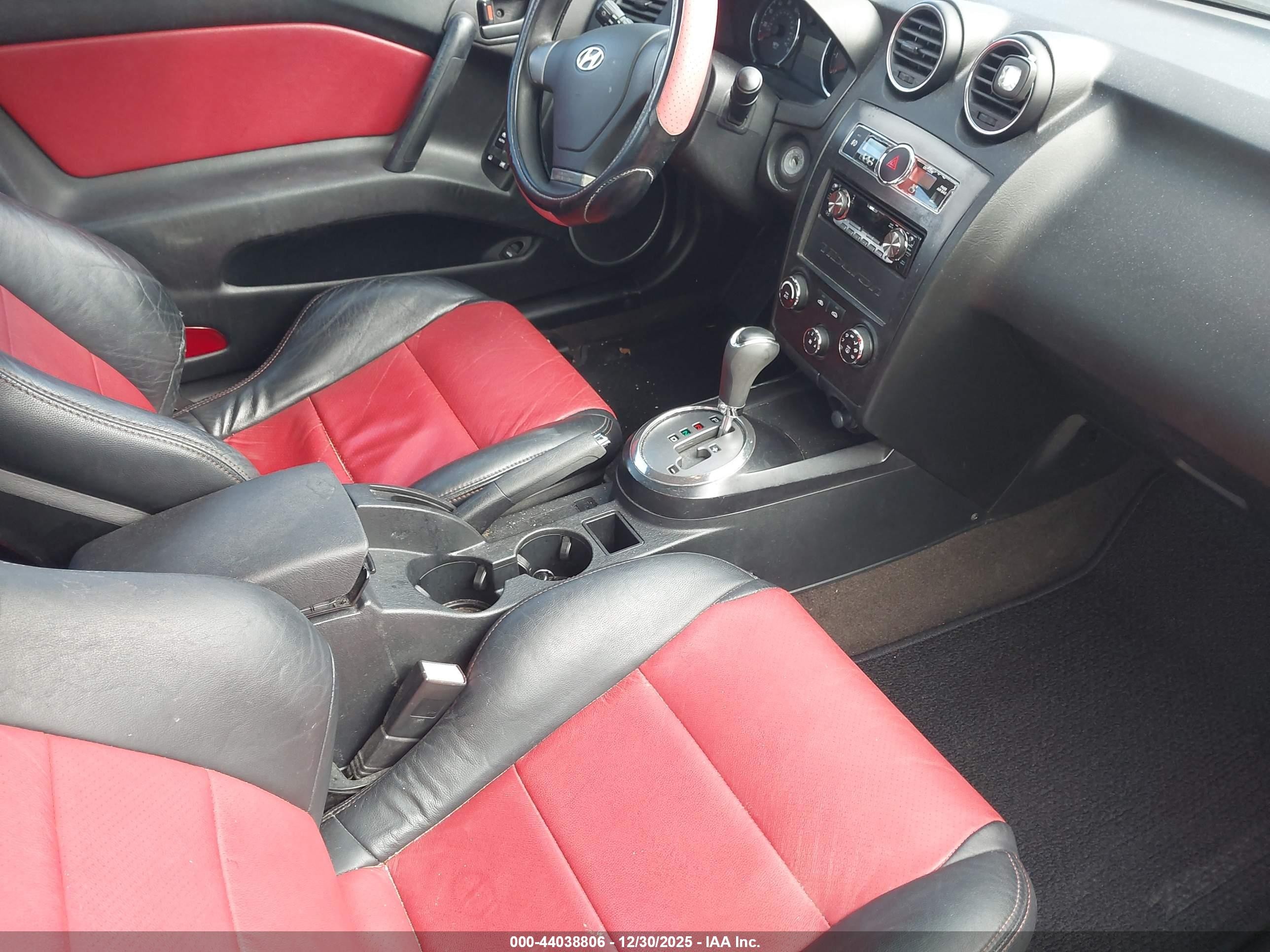 2007 Hyundai Tiburon Gs Red vin: KMHHM66D87U254333