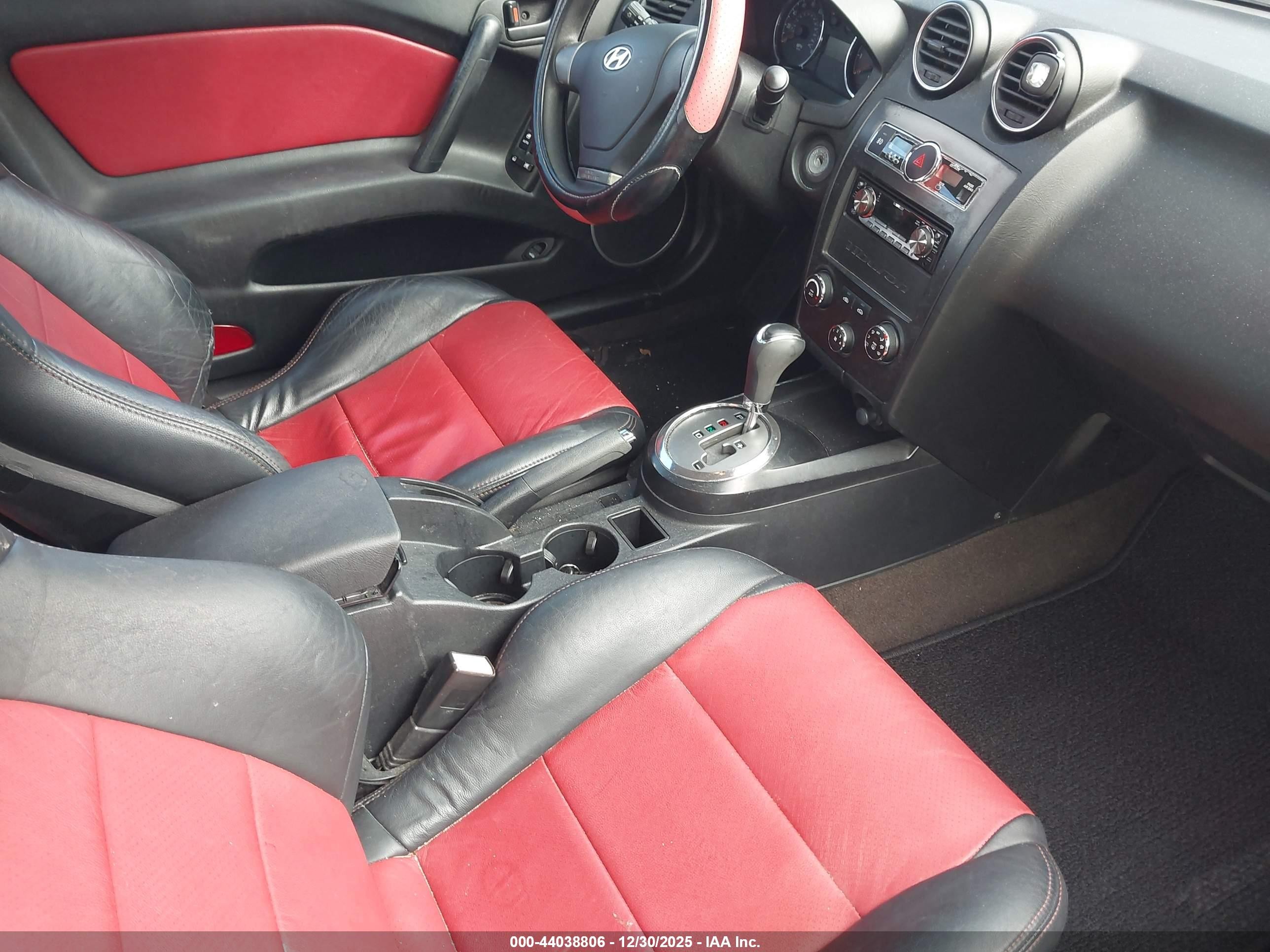2007 Hyundai Tiburon Gs Red vin: KMHHM66D87U254333