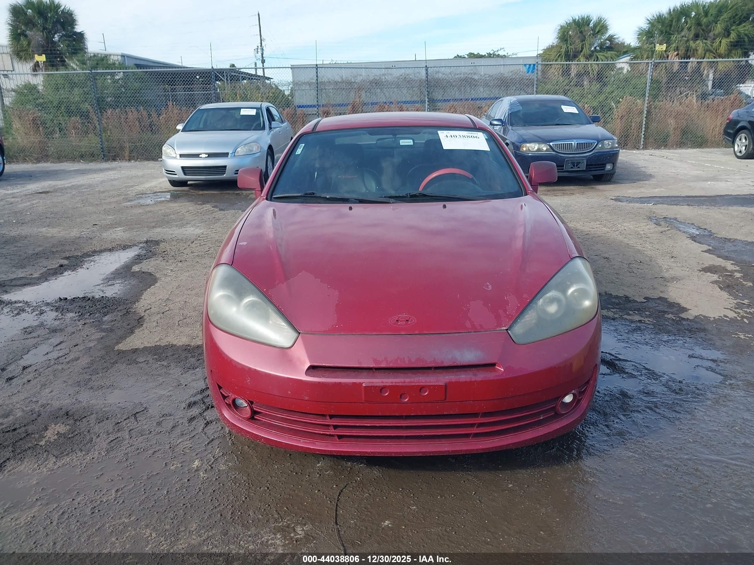 2007 Hyundai Tiburon Gs Red vin: KMHHM66D87U254333