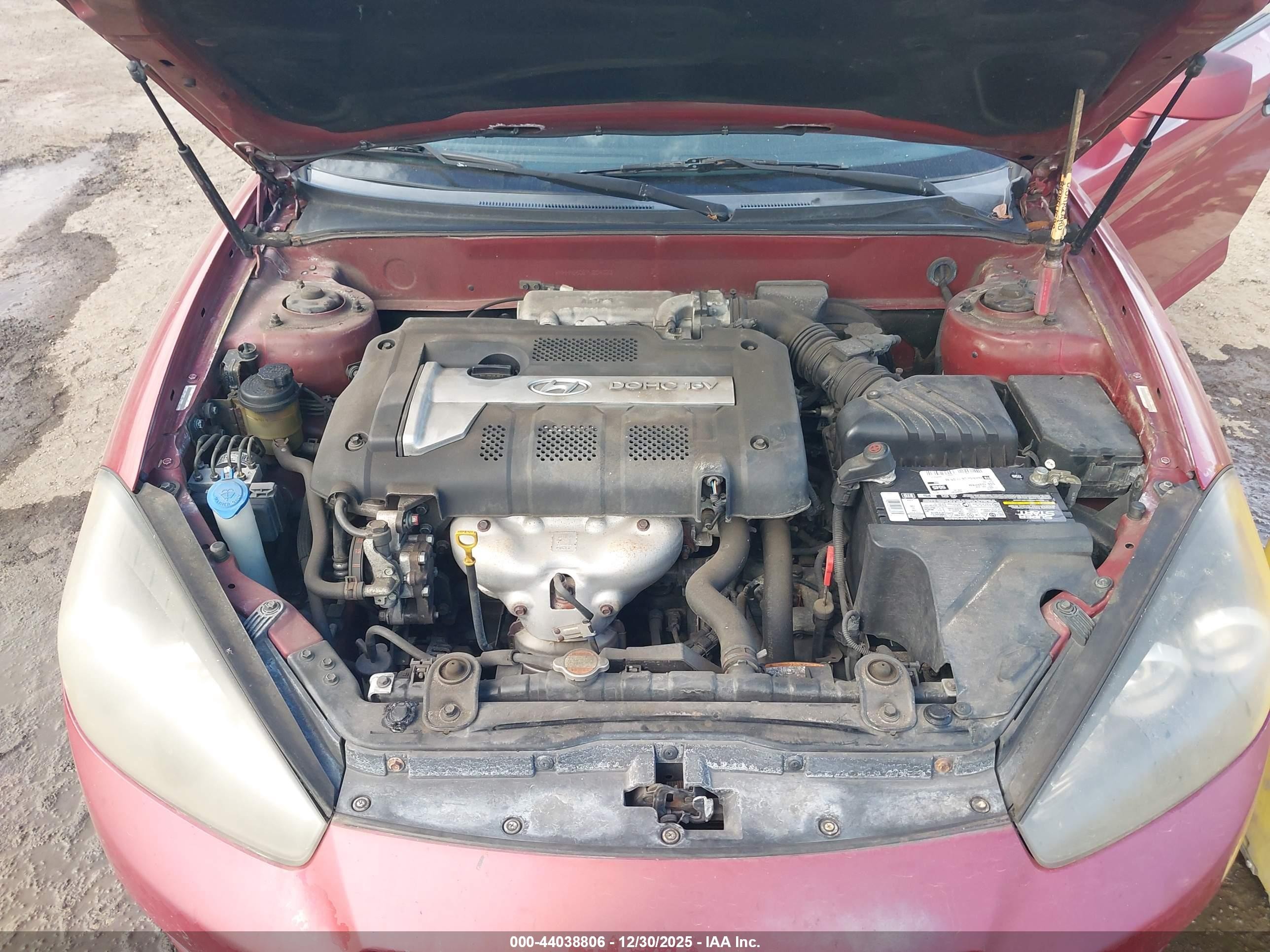 2007 Hyundai Tiburon Gs Red vin: KMHHM66D87U254333