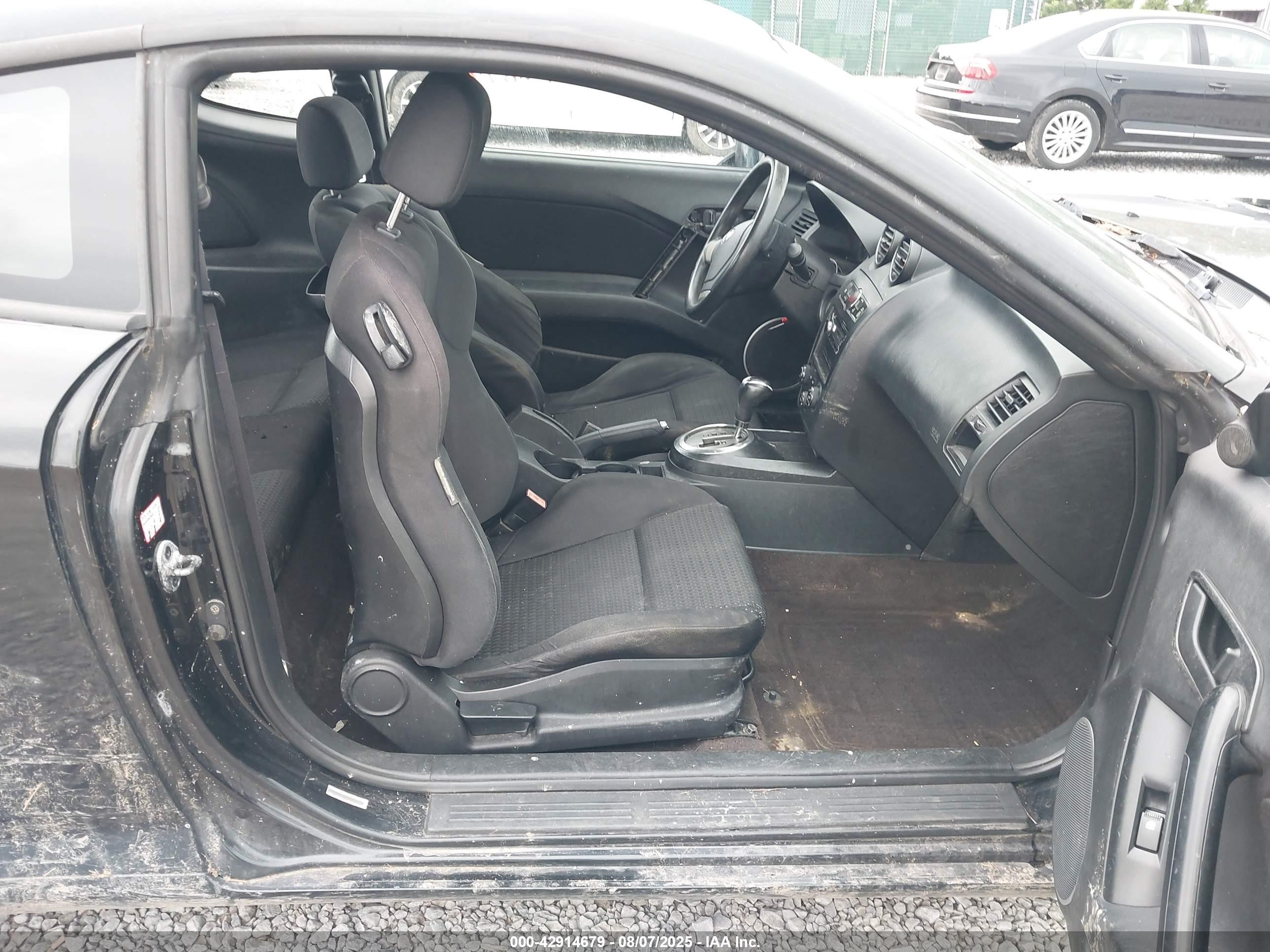 2007 Hyundai Tiburon Gs Black vin: KMHHM66D87U256003
