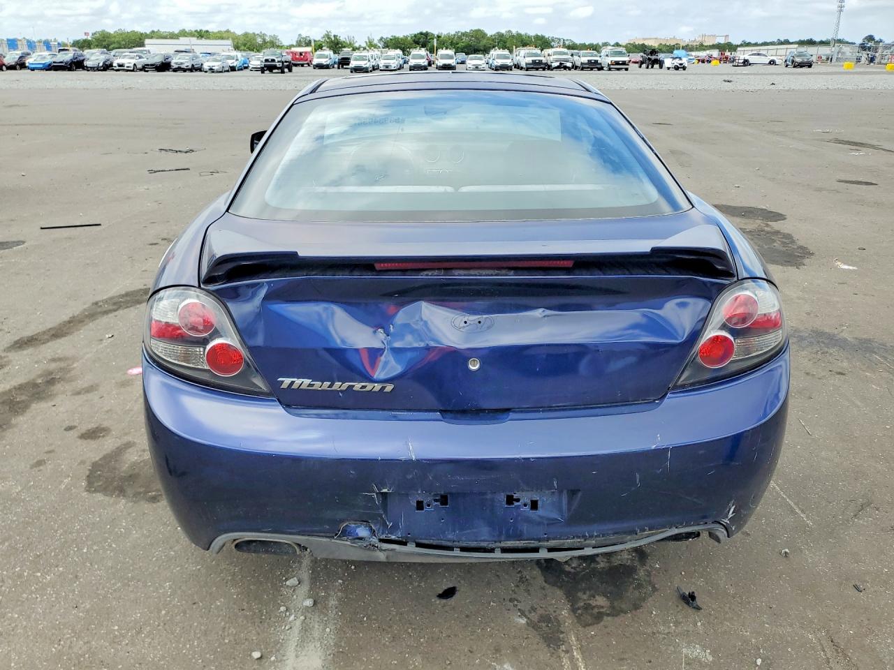 2007 Hyundai Tiburon Gs Blue vin: KMHHM66D87U258088