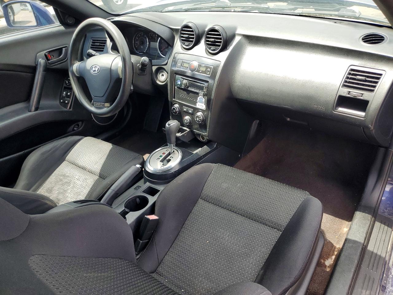 2007 Hyundai Tiburon Gs Blue vin: KMHHM66D87U258088