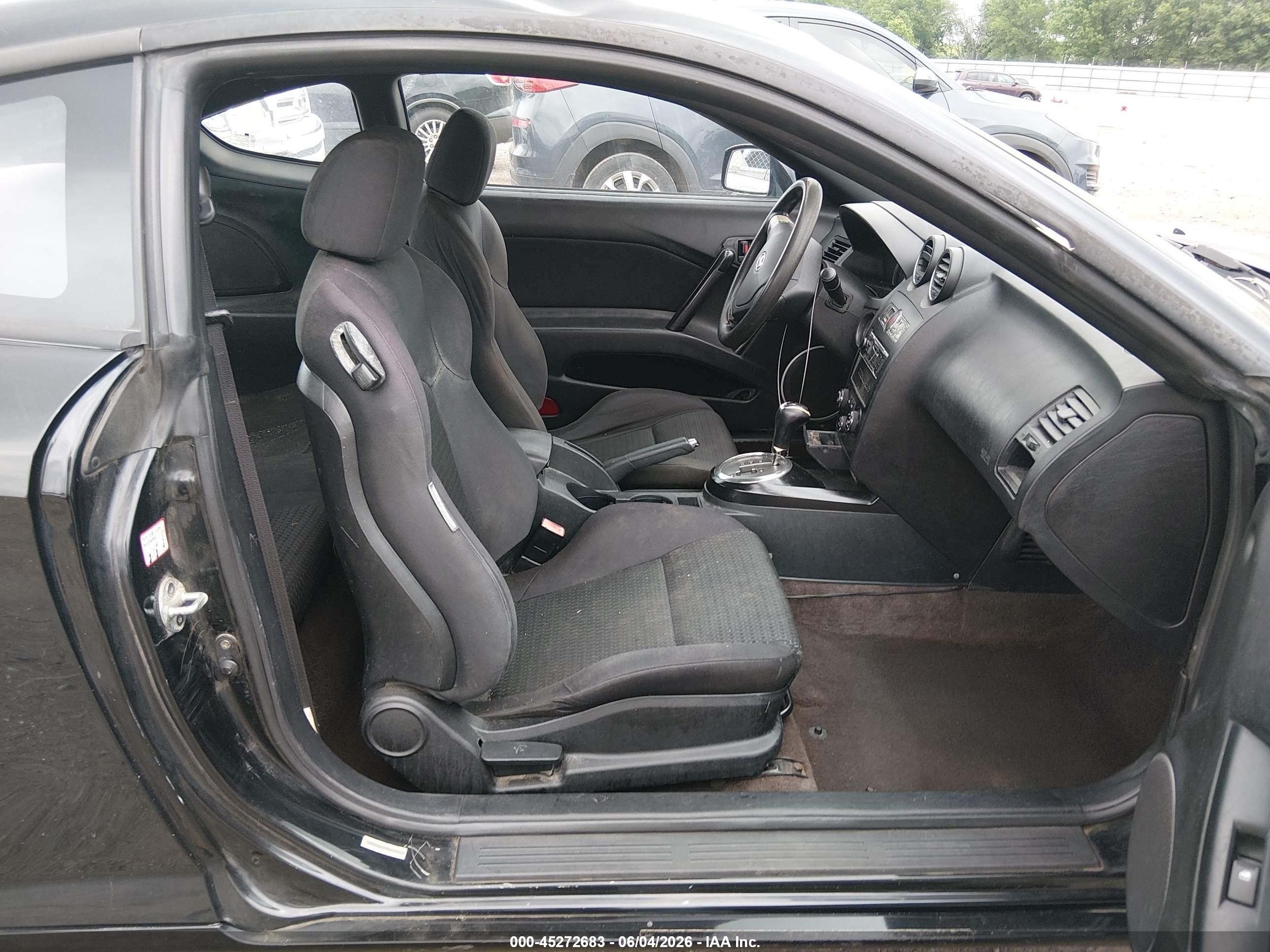 2008 Hyundai Tiburon Gs Black vin: KMHHM66D88U296227