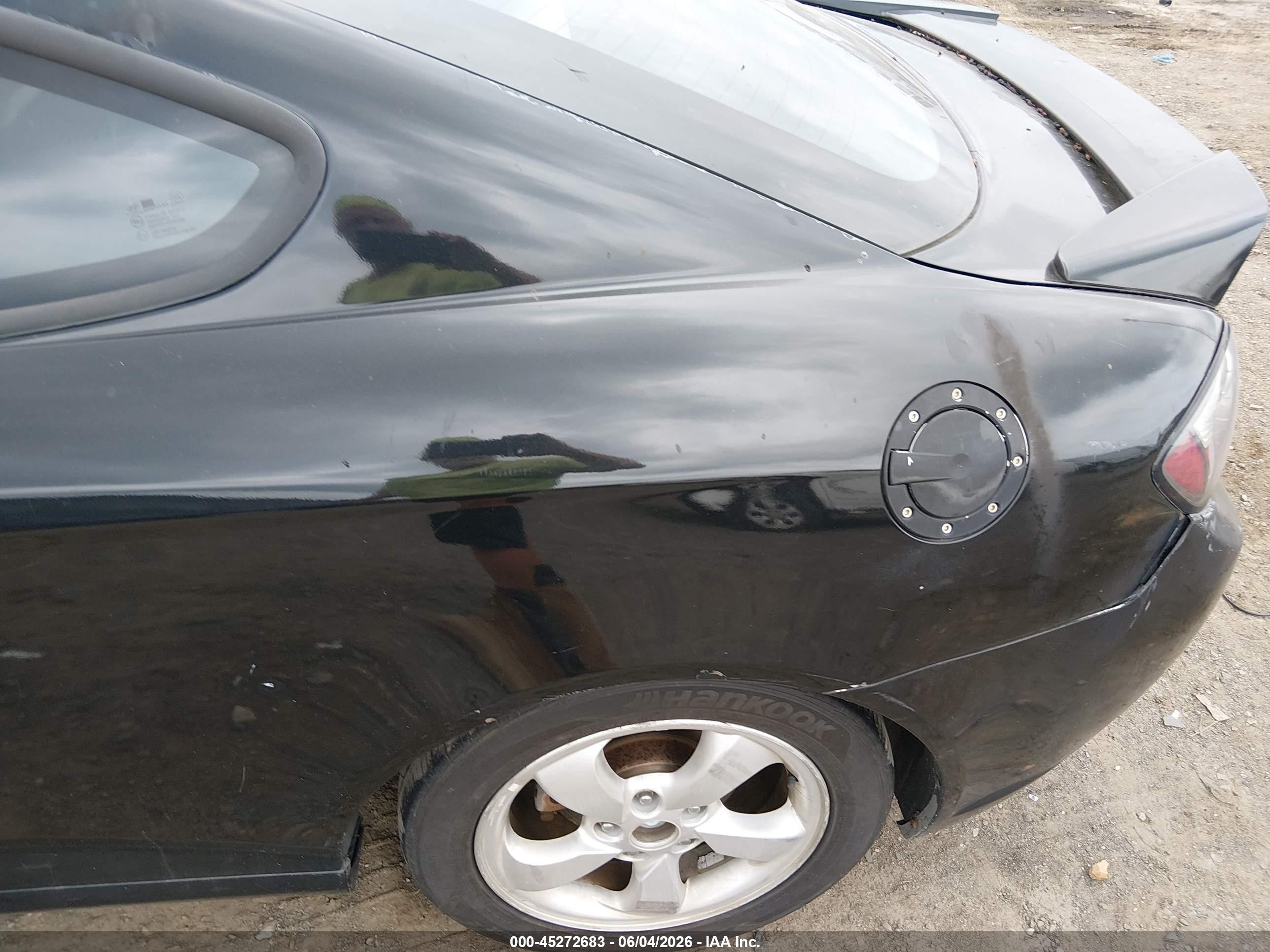 2008 Hyundai Tiburon Gs Black vin: KMHHM66D88U296227