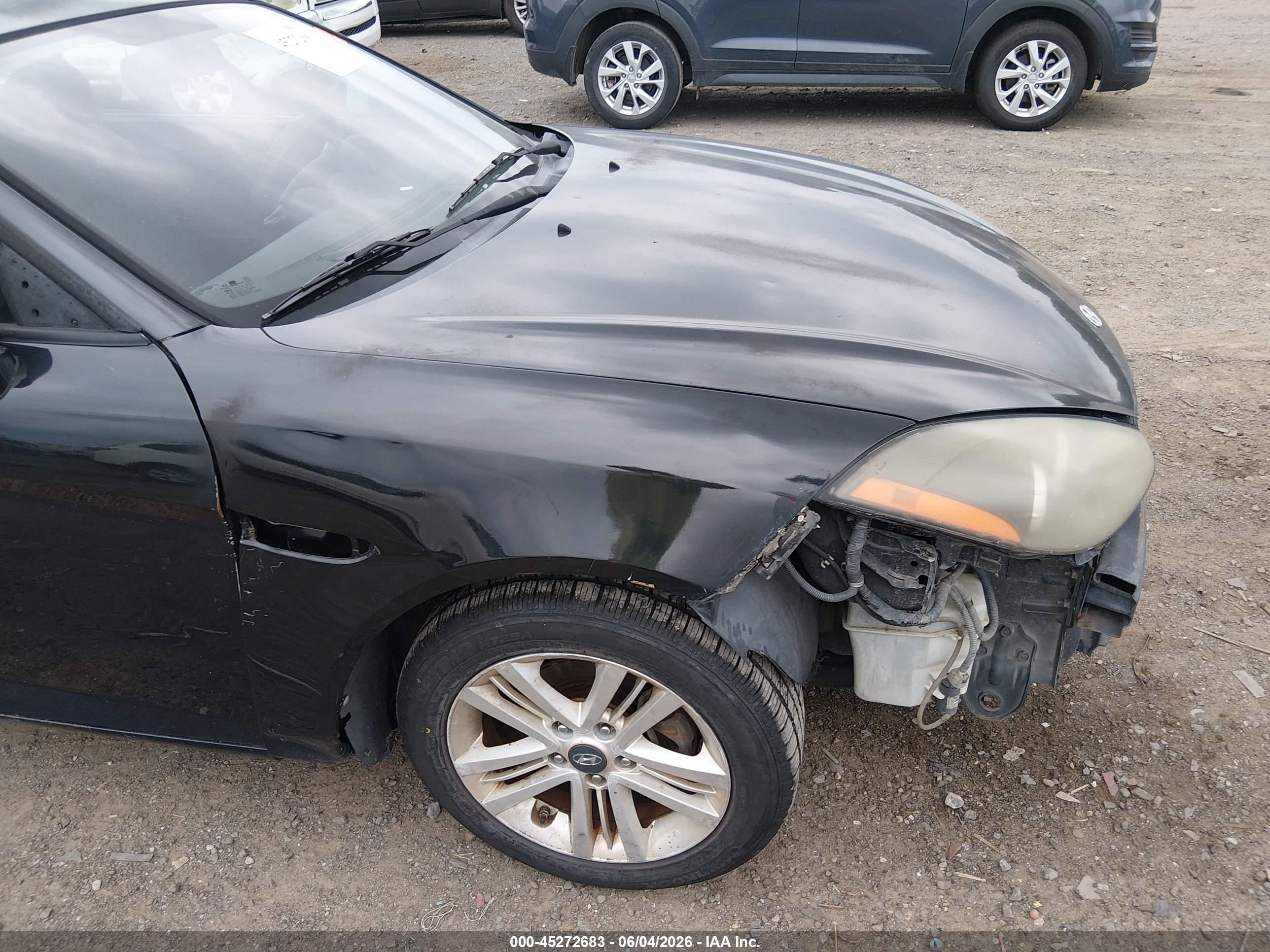 2008 Hyundai Tiburon Gs Black vin: KMHHM66D88U296227
