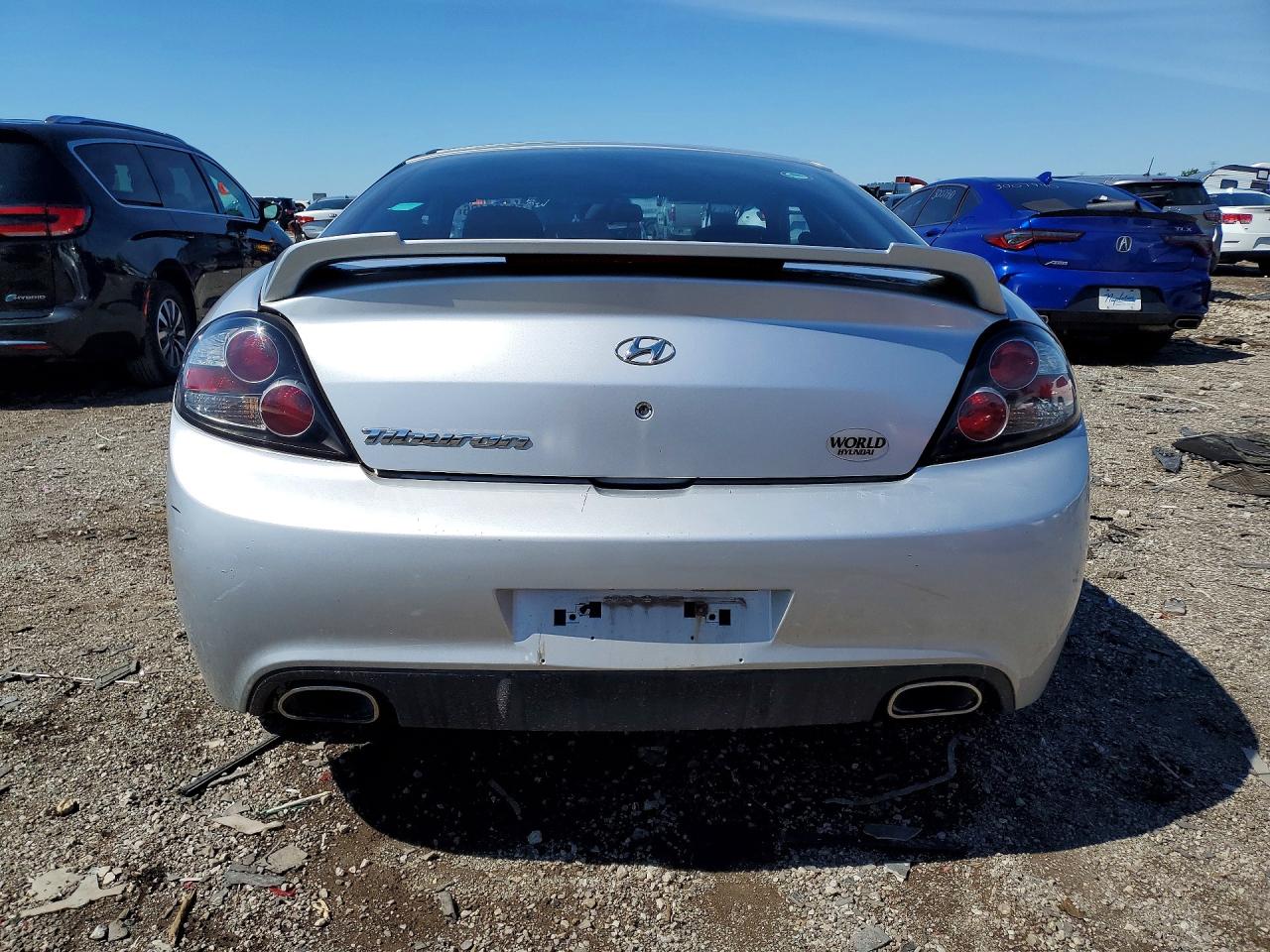 2007 Hyundai Tiburon Gs Gray vin: KMHHM66DX7U248100