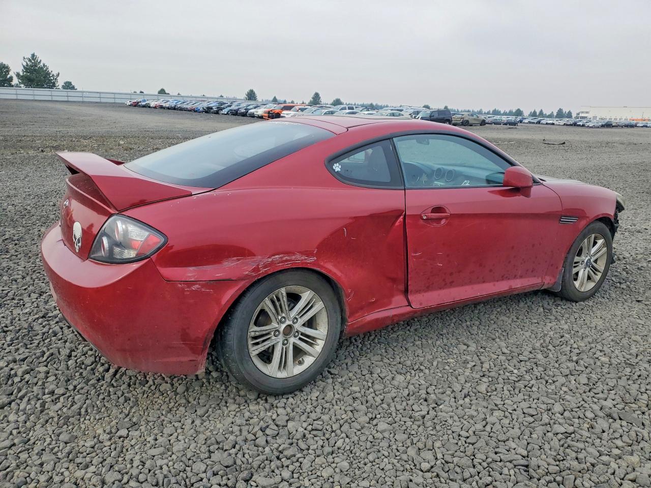2007 Hyundai Tiburon Gs Red vin: KMHHM66DX7U259131