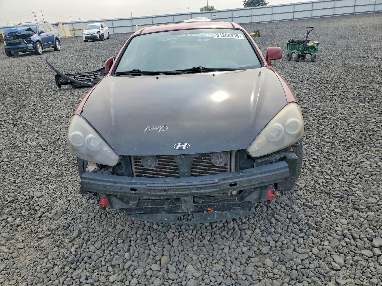 2007 Hyundai Tiburon Gs Red vin: KMHHM66DX7U259131