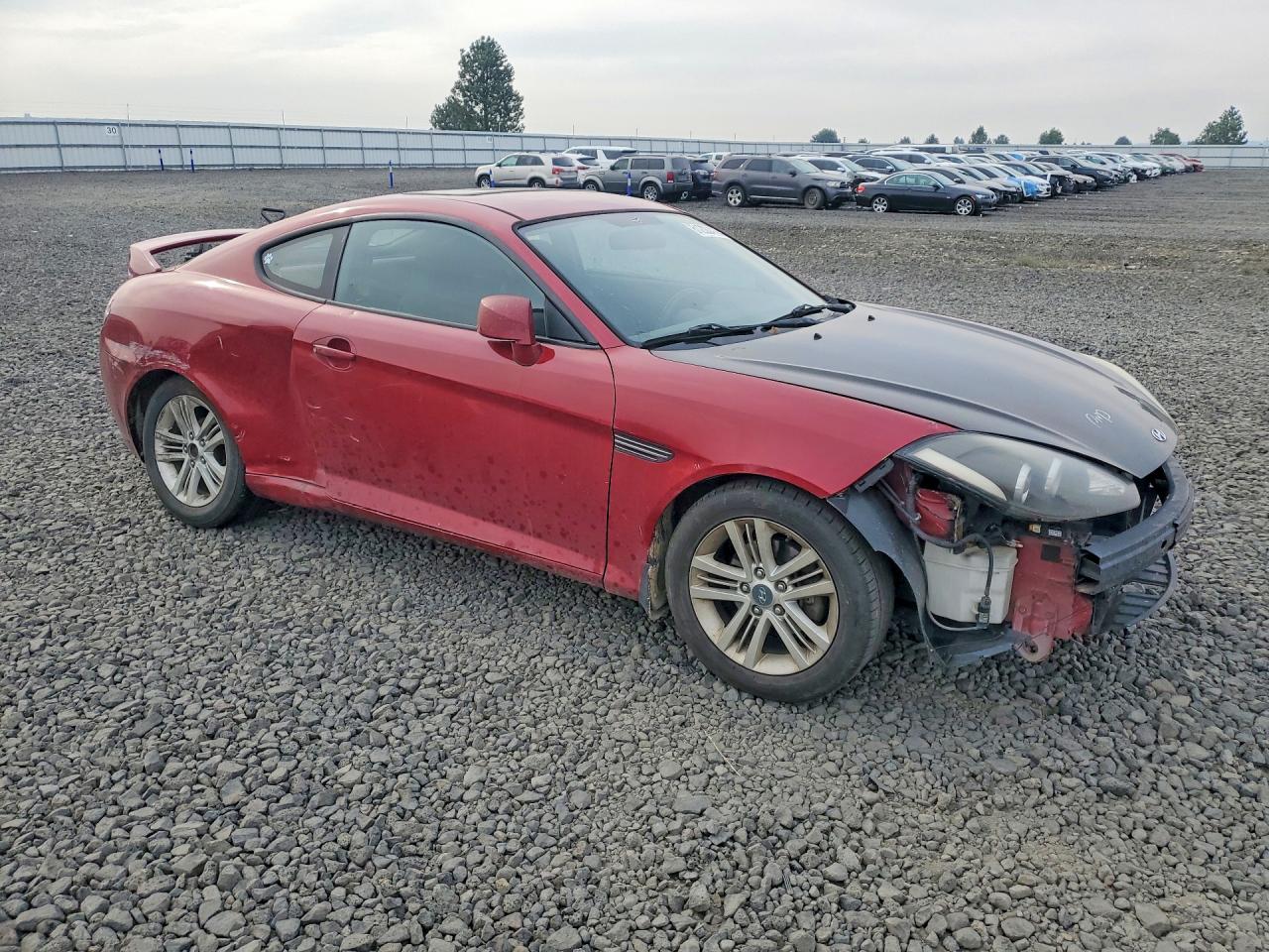 2007 Hyundai Tiburon Gs Red vin: KMHHM66DX7U259131