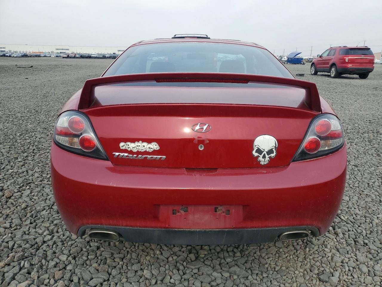 2007 Hyundai Tiburon Gs Red vin: KMHHM66DX7U259131