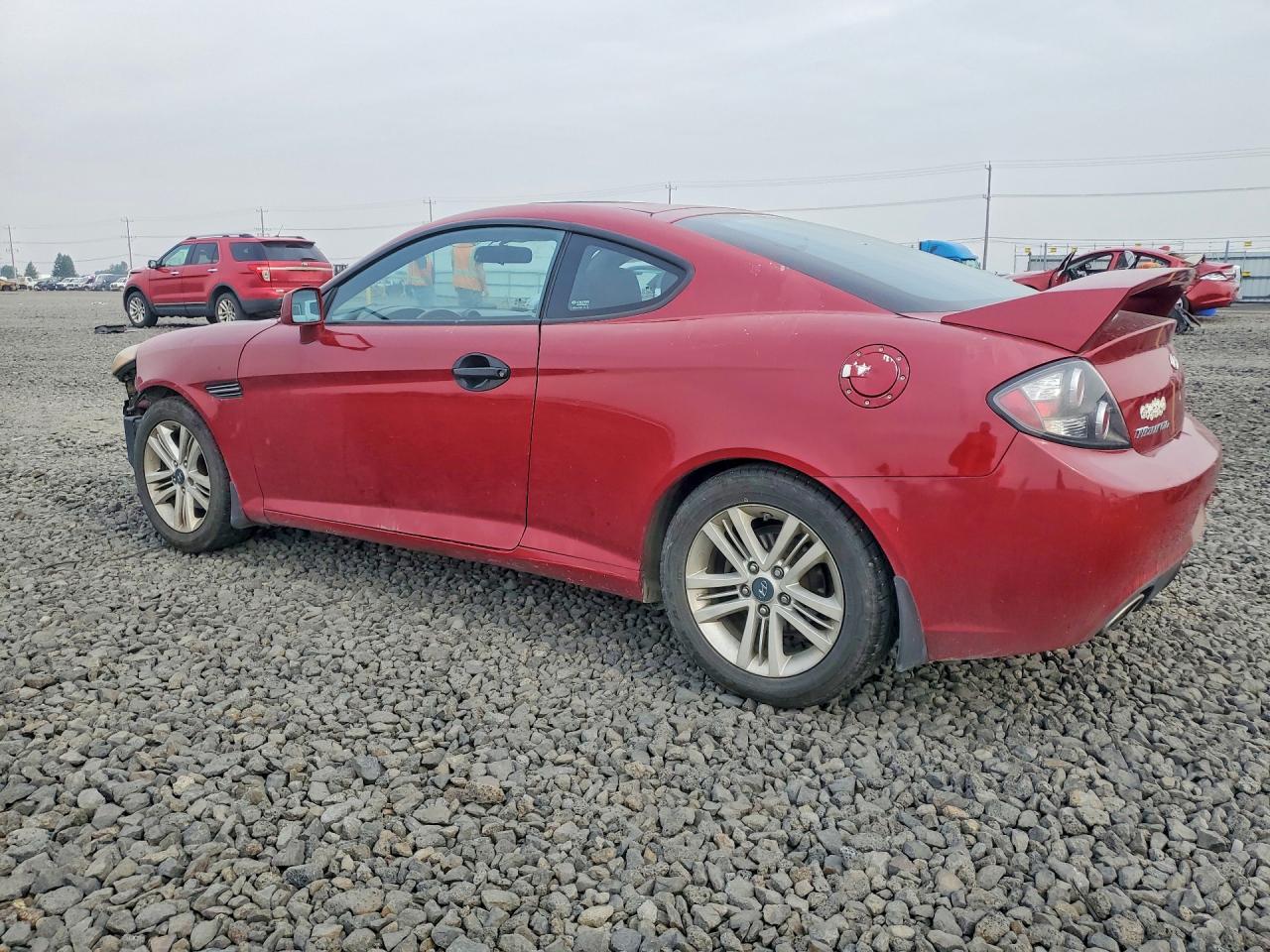 2007 Hyundai Tiburon Gs Red vin: KMHHM66DX7U259131