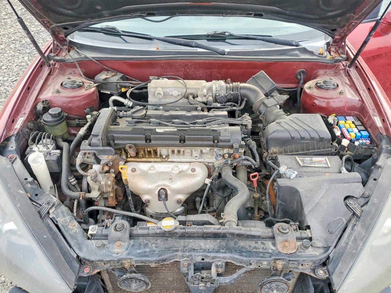 2007 Hyundai Tiburon Gs Red vin: KMHHM66DX7U259131