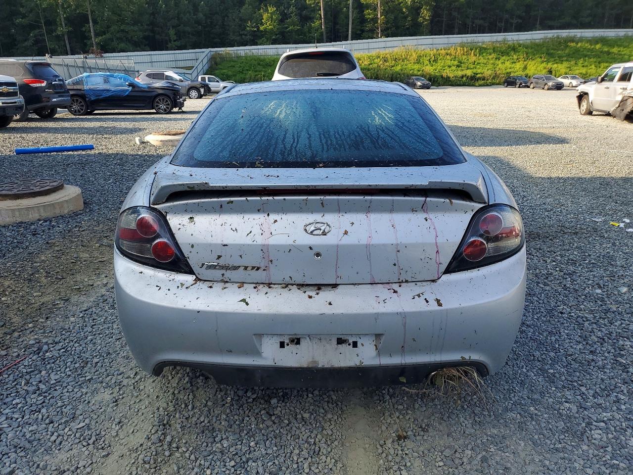2008 Hyundai Tiburon Gs Silver vin: KMHHM66DX8U265366