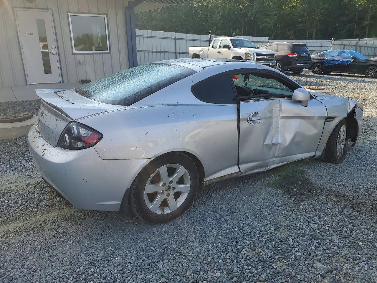 2008 Hyundai Tiburon Gs Silver vin: KMHHM66DX8U265366