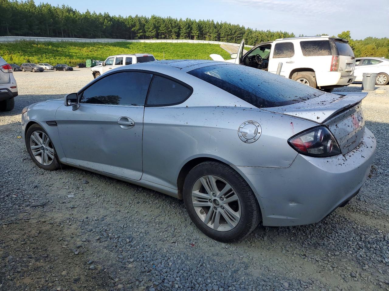 2008 Hyundai Tiburon Gs Silver vin: KMHHM66DX8U265366