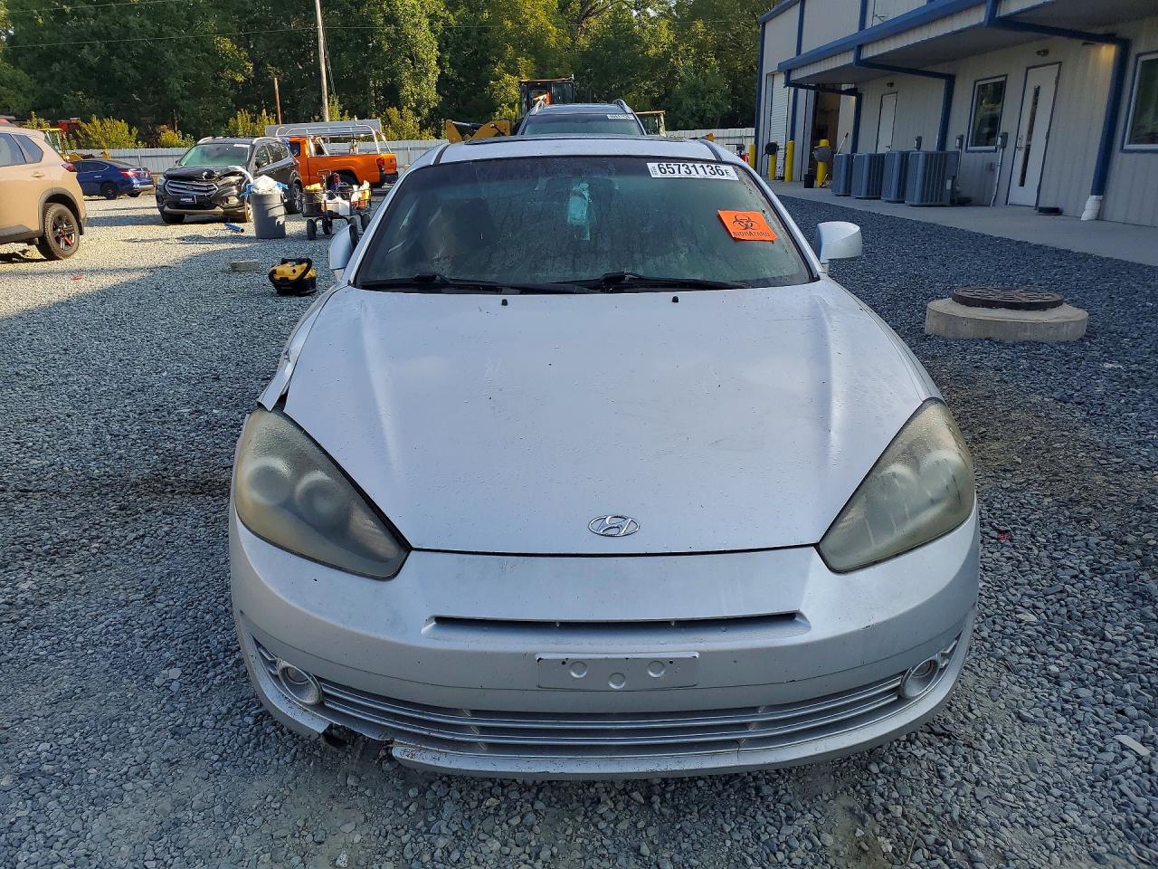 2008 Hyundai Tiburon Gs Silver vin: KMHHM66DX8U265366