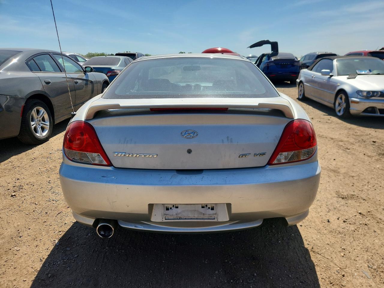 2006 Hyundai Tiburon Gt Silver vin: KMHHN65F06U201981
