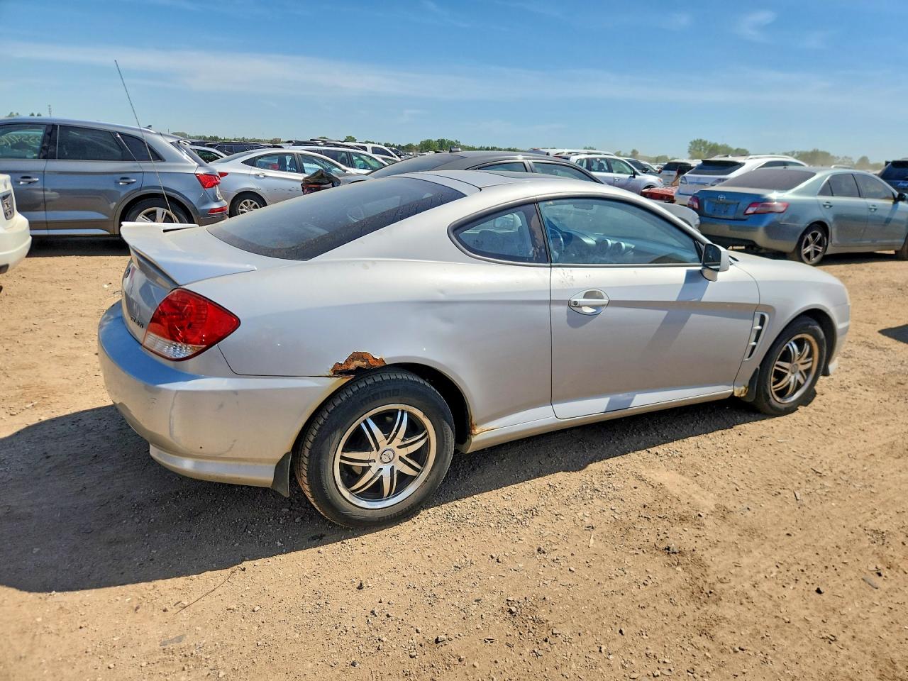 2006 Hyundai Tiburon Gt Silver vin: KMHHN65F06U201981