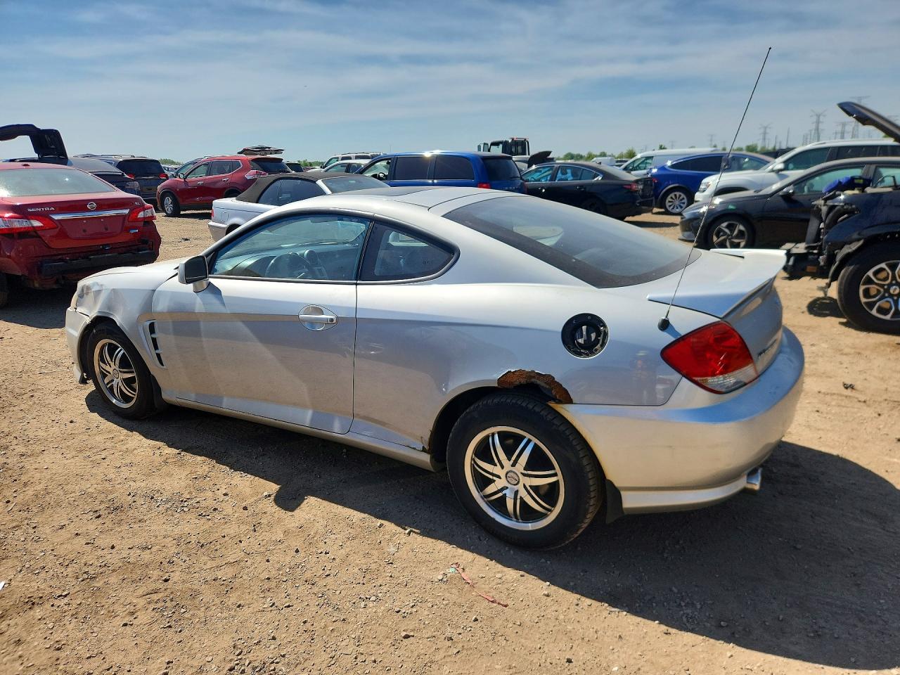 2006 Hyundai Tiburon Gt Silver vin: KMHHN65F06U201981