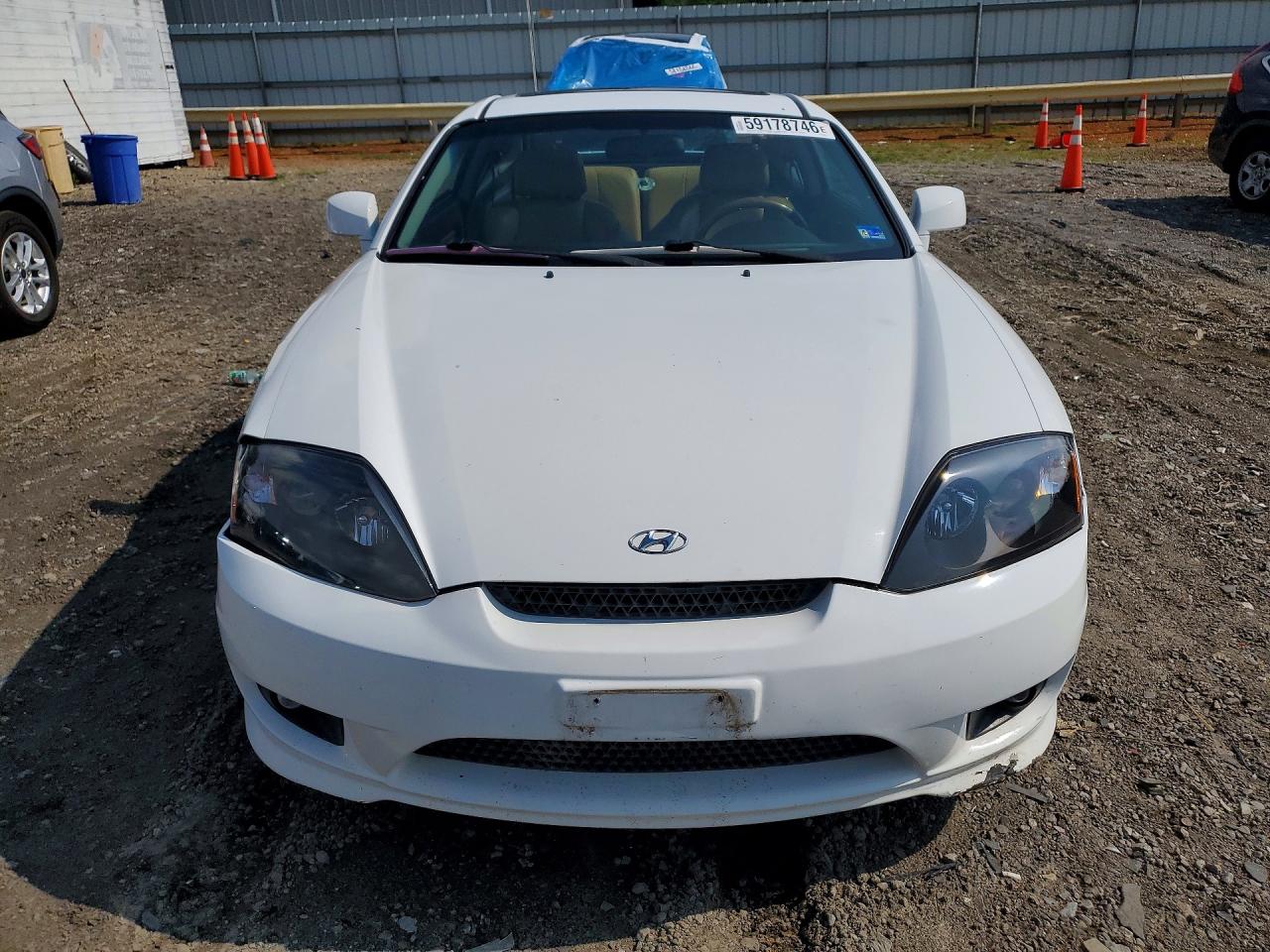 2006 Hyundai Tiburon Gt White vin: KMHHN65F06U225519
