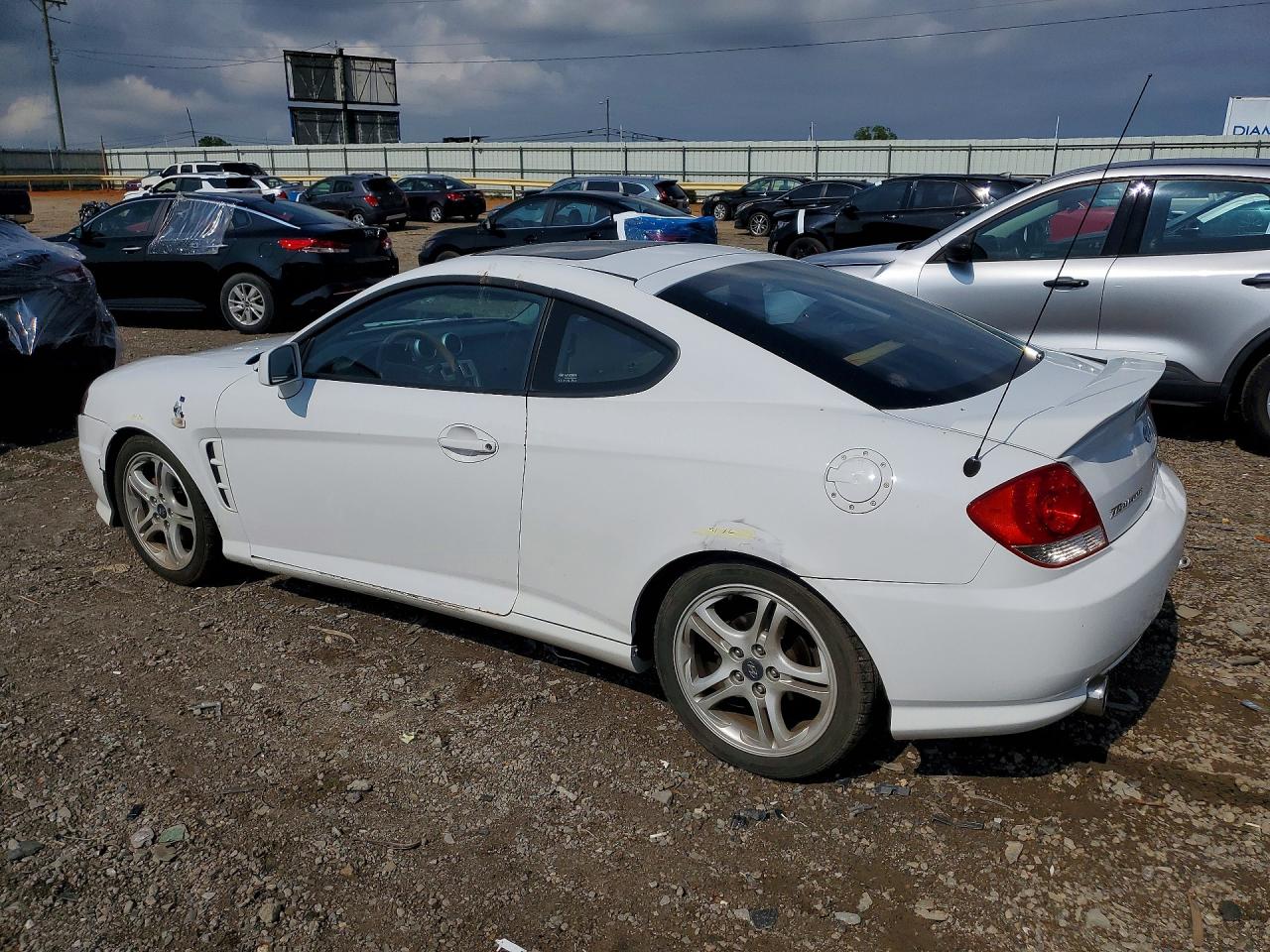 2006 Hyundai Tiburon Gt White vin: KMHHN65F06U225519