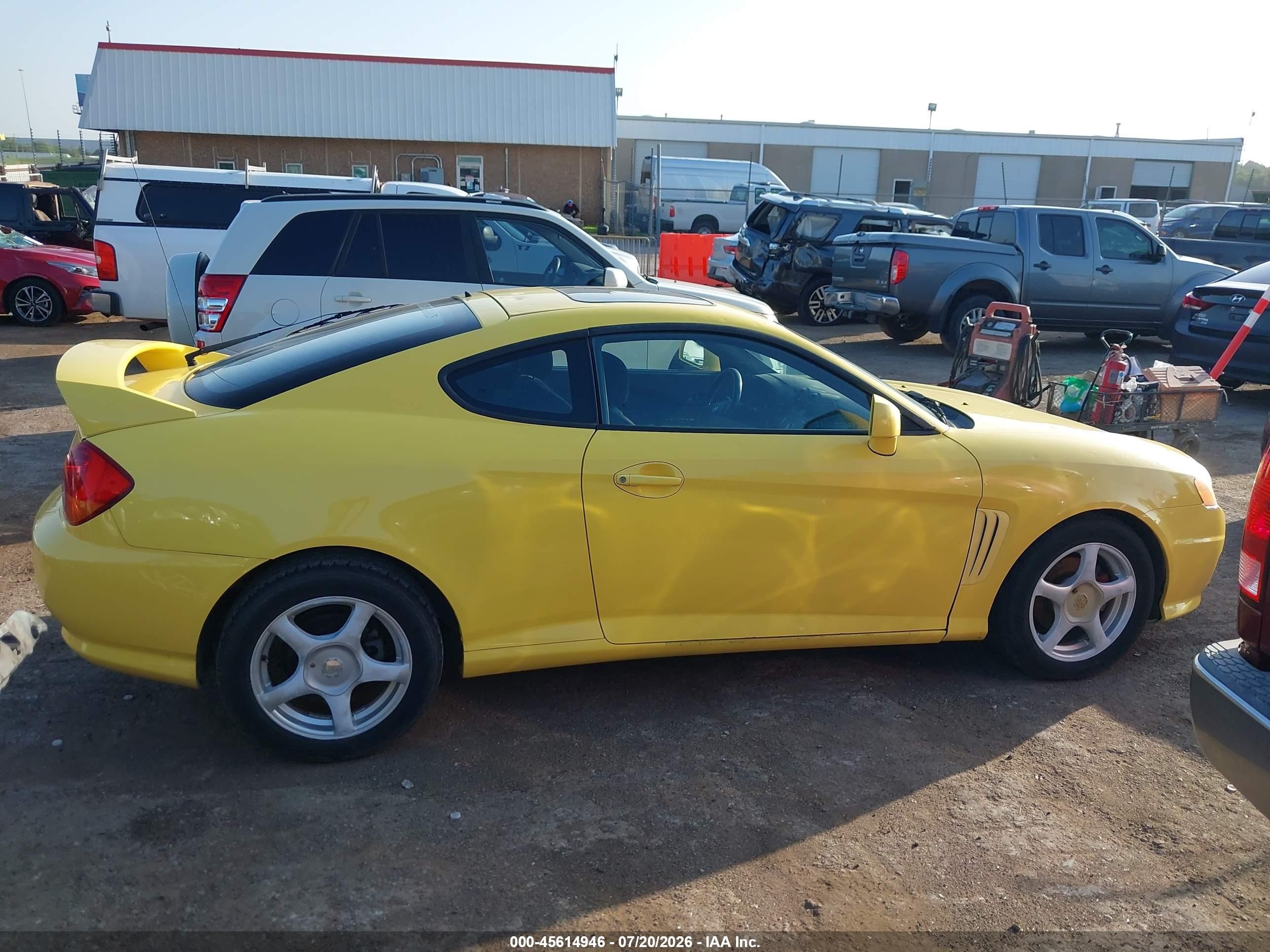 2004 Hyundai Tiburon Gt V6/gt V6 Special Edition Yellow vin: KMHHN65F14U144350