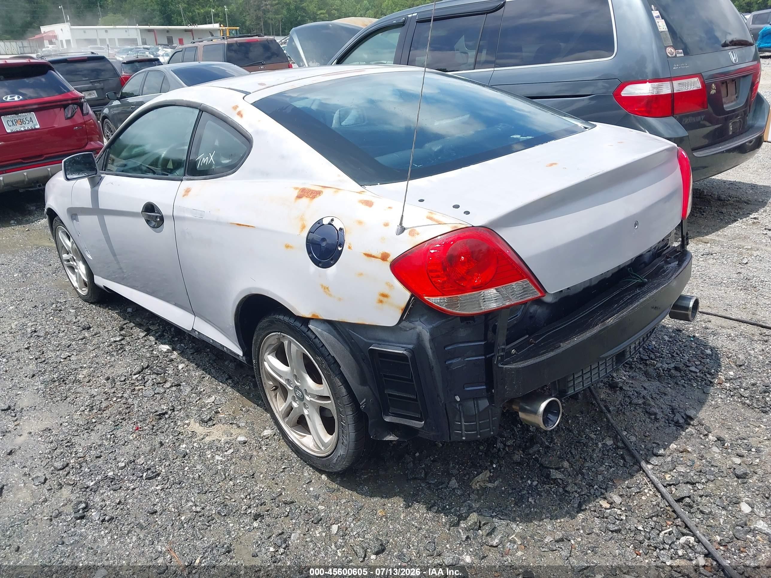 2006 Hyundai Tiburon Gt/gt Limited/se Gray vin: KMHHN65F26U203957