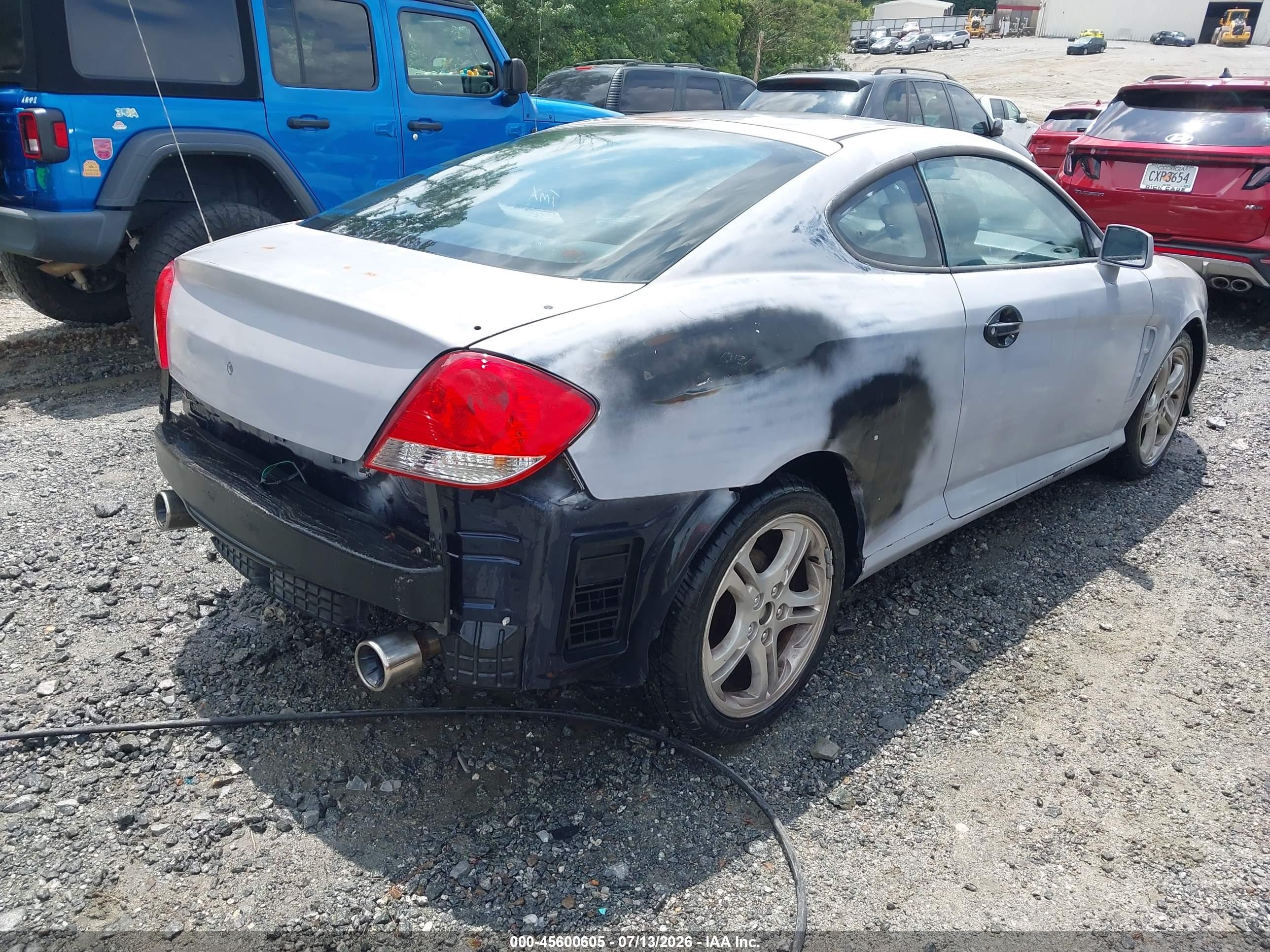 2006 Hyundai Tiburon Gt/gt Limited/se Gray vin: KMHHN65F26U203957