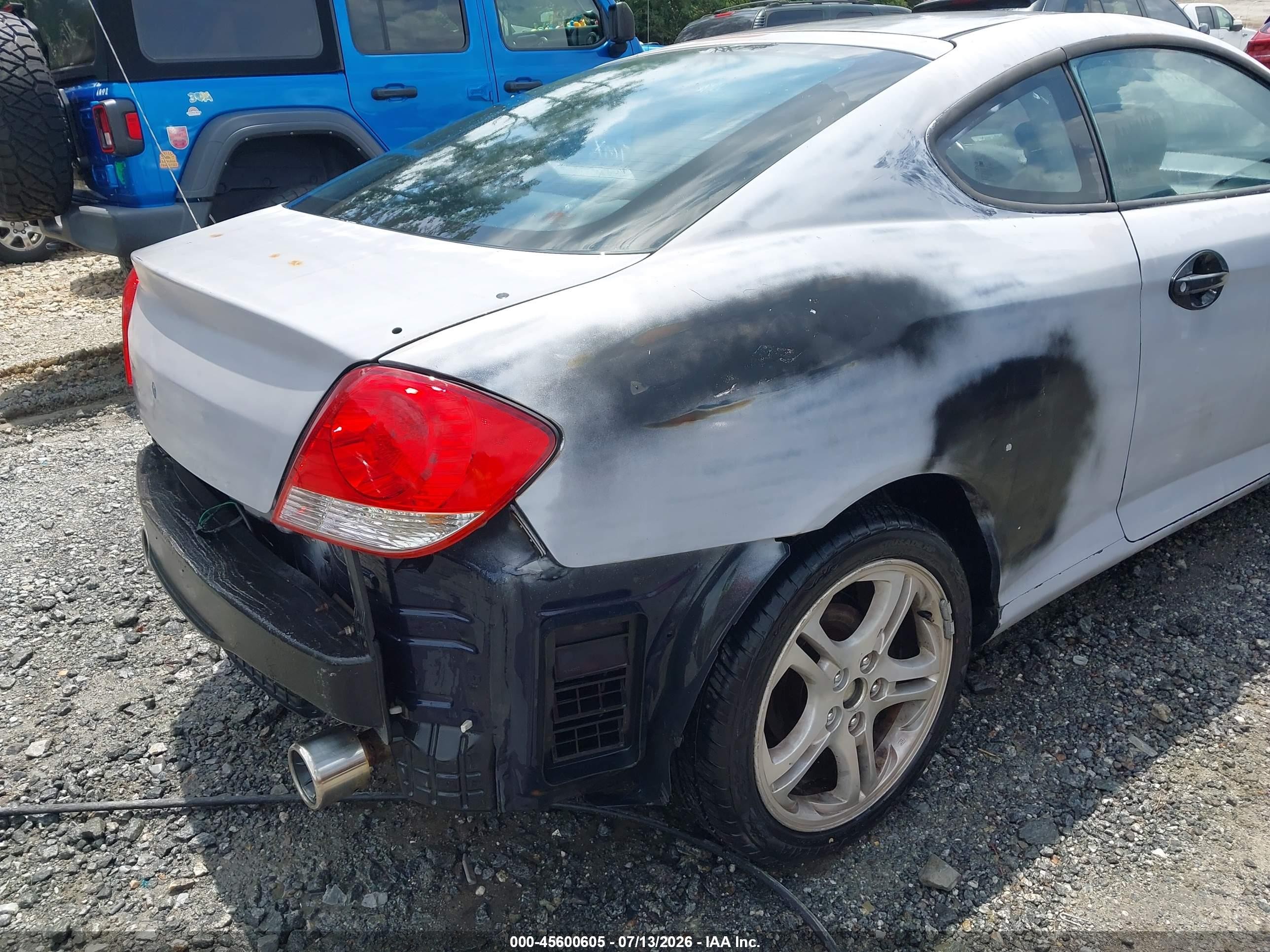 2006 Hyundai Tiburon Gt/gt Limited/se Gray vin: KMHHN65F26U203957