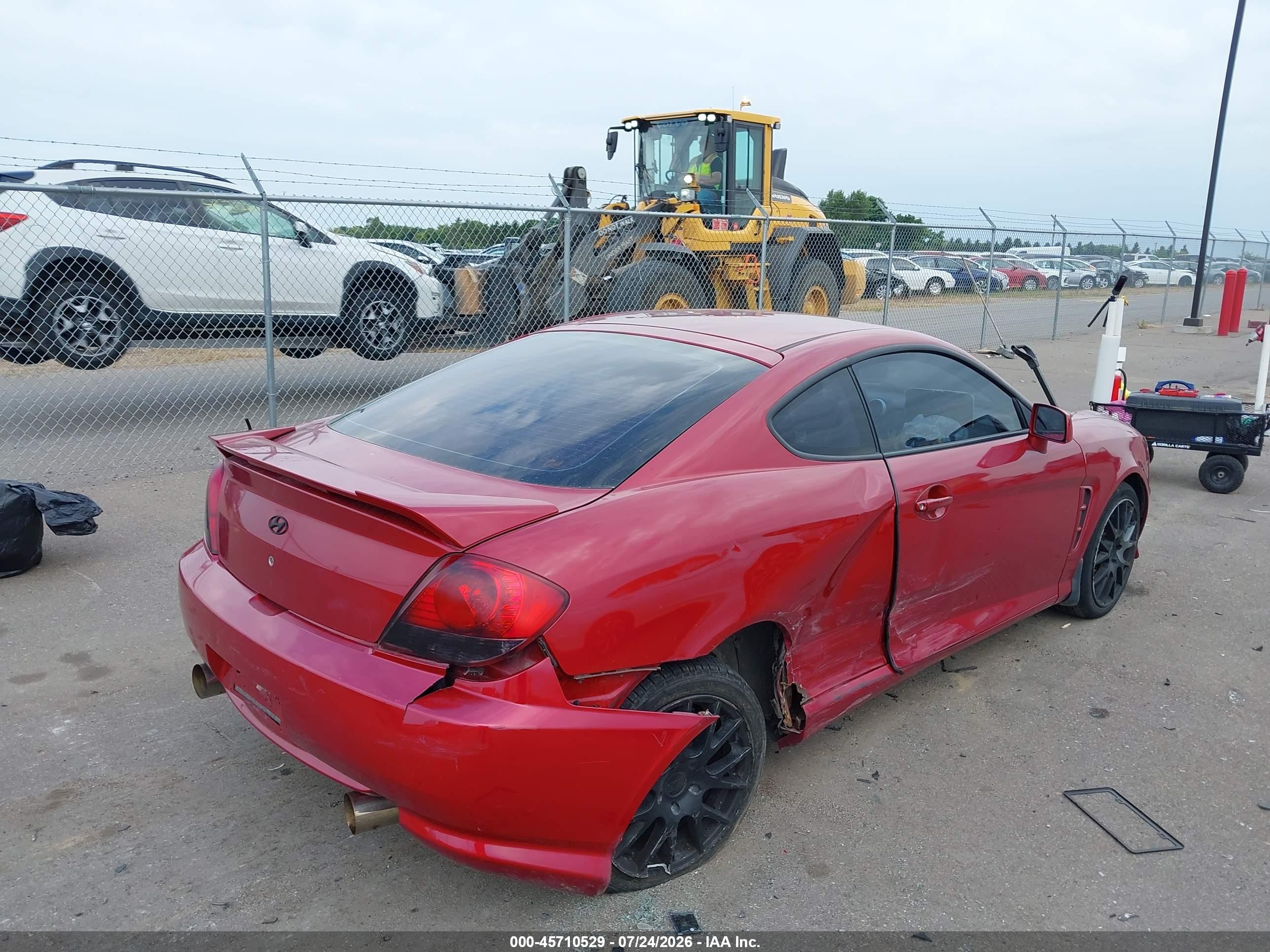 2006 Hyundai Tiburon Gt/gt Limited/se Red vin: KMHHN65F36U220895