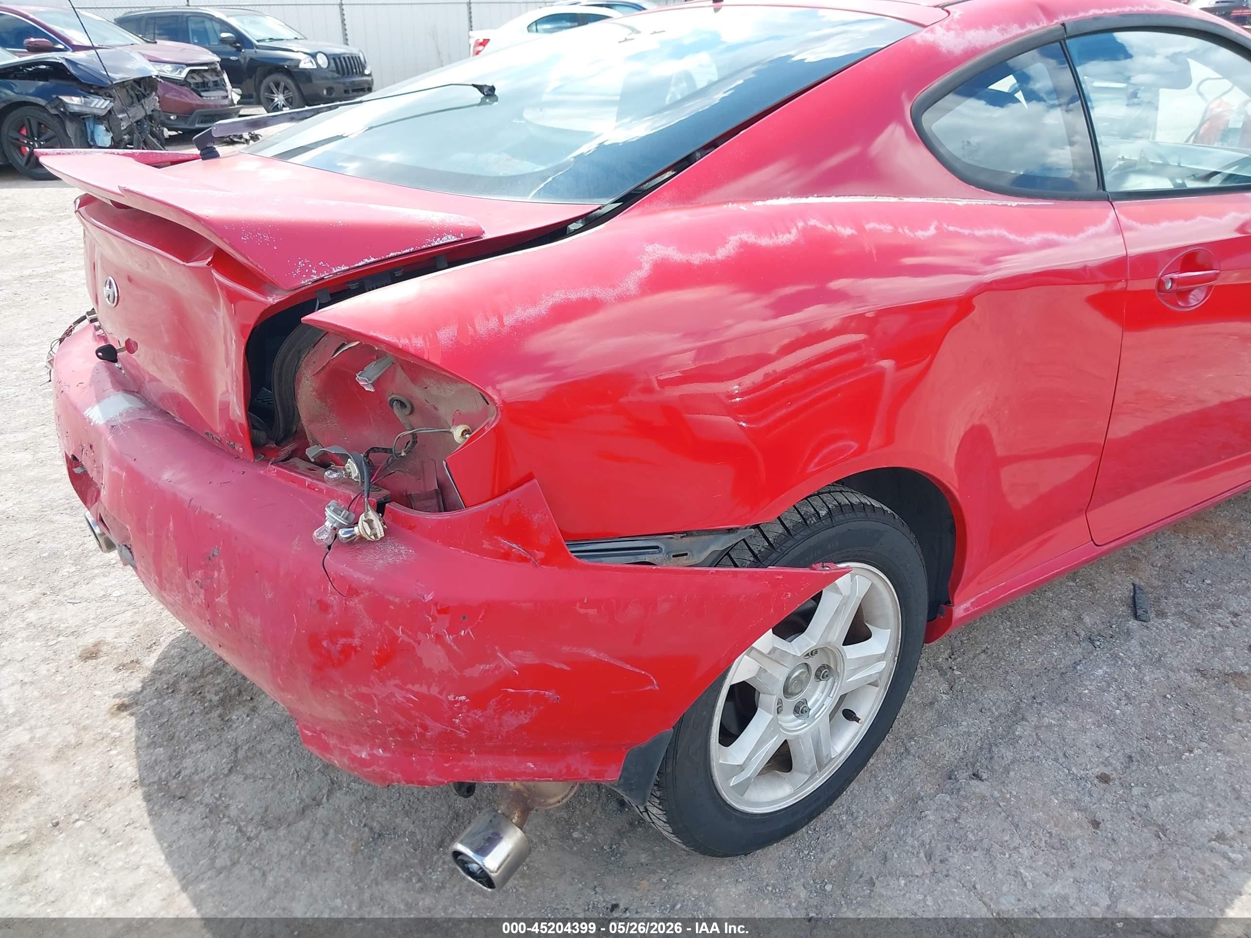 2003 Hyundai Tiburon Gt V6 Red vin: KMHHN65F43U102088